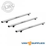 Renault Trafic / Vauxhall Vivaro / Fiat Talento Roof Rack 3x Aluminium Bars 2015 On SWB LWB Low Roof,stockcode:RB050-3